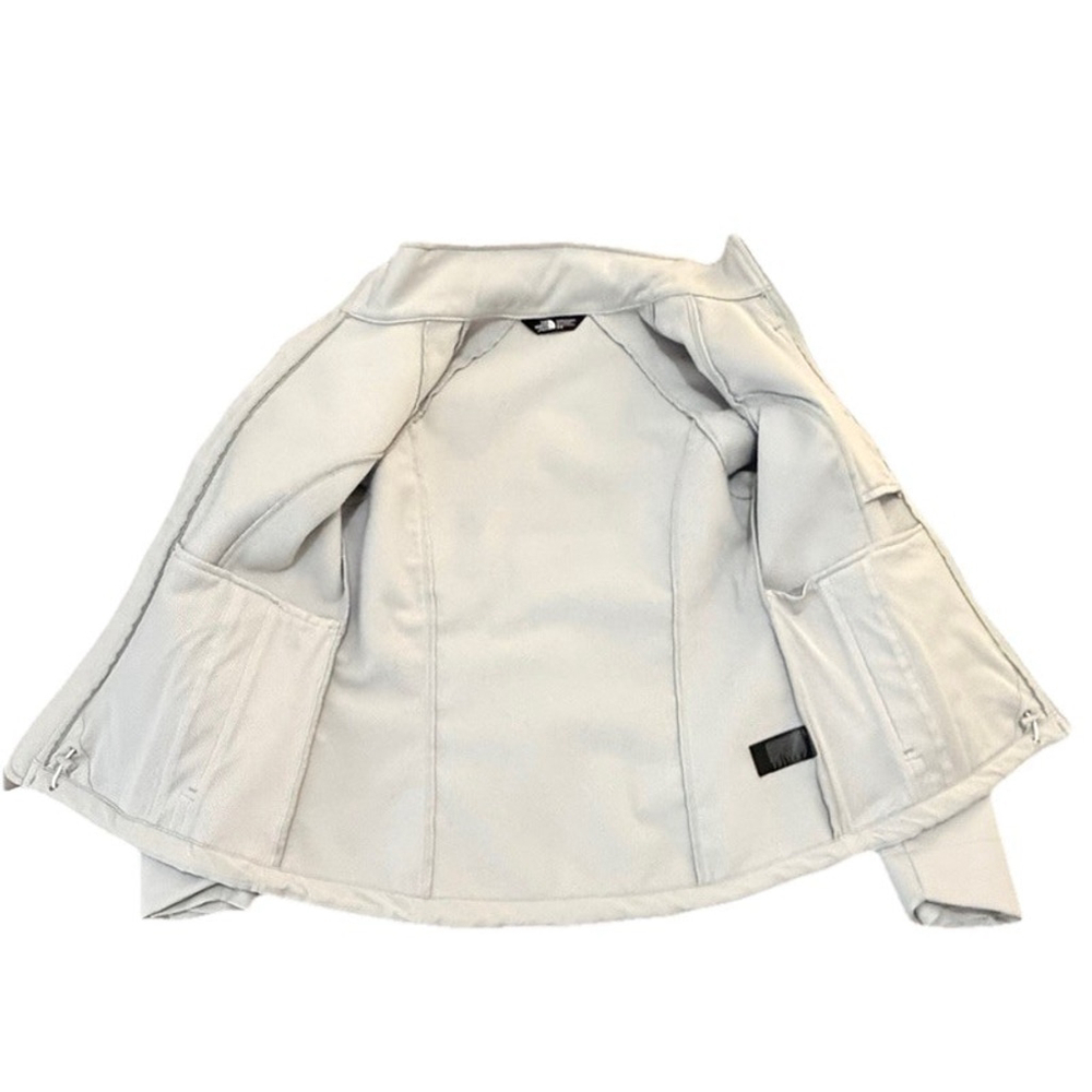 The North Face Windwall Soft Shell Full Zip Jacket Stone Grey Women's | Med $160 - Picture 3 of 10